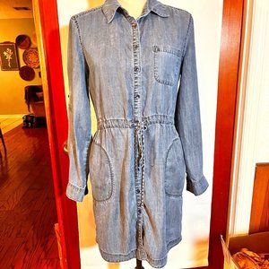 Athleta Candid Tencel Chambray Shirt Dress